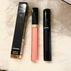 CHANEL LIP GLOSS & MASCARA SET. FULL SIZE!